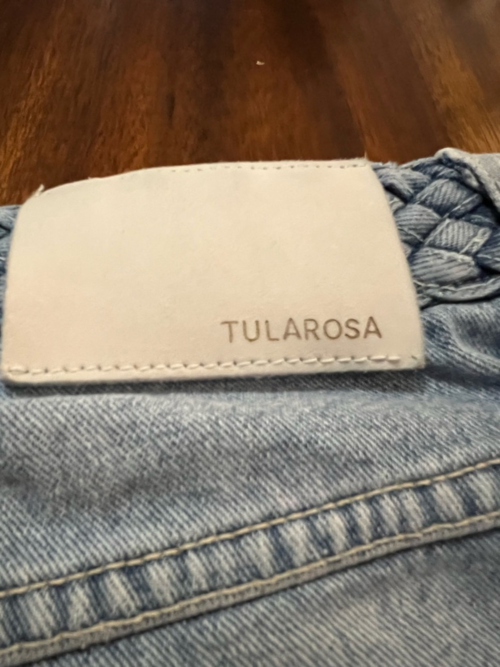 Tularosa Emma High-Rise Denim Shorts in St Tropez Light Wash - Picture 3 of 6